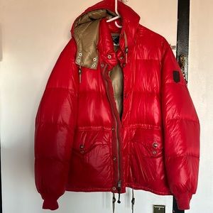 Polo RALPH LAUREN Quilted Down Jacket Red size XL